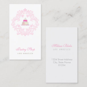 pastry shop business card