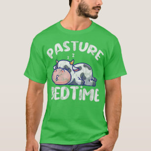 Pasture Bedtime Cow Pyjamas Farmer Rancher Kawaii T-Shirt
