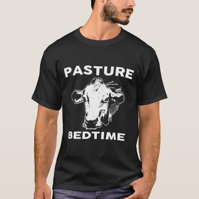 Pasture Bedtime Cow V2 T-Shirt (Front)