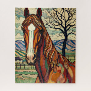 Pasture Horse 500 Piece Puzzle