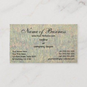 Pasture in Bloom by Vincent van Gogh Business Card