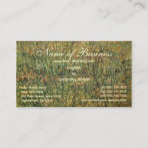 Pasture in Bloom by Vincent van Gogh Business Card