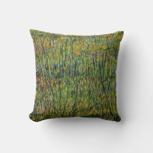 Pasture in Bloom by Vincent van Gogh Cushion