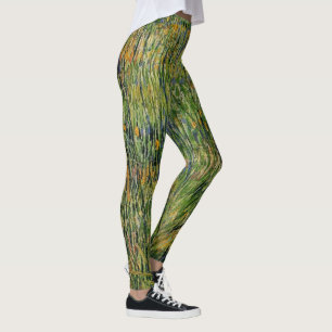 Pasture in Bloom by Vincent van Gogh Leggings