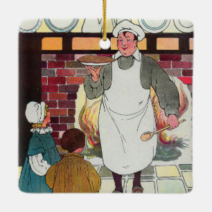 Pat-a-cake, pat-a-cake, Baker's man Ceramic Ornament