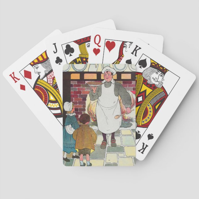 Pat-a-cake, pat-a-cake, Baker's man Playing Cards (Back)