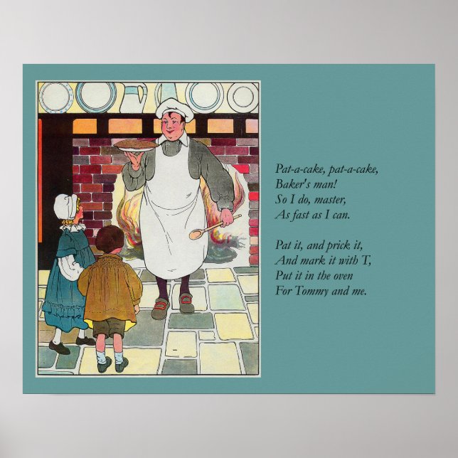 Pat-a-cake, pat-a-cake, Baker's man Poster (Front)