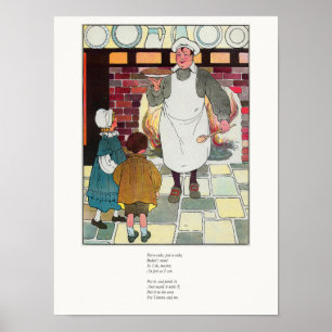 Pat-a-cake, pat-a-cake, Baker's man Poster