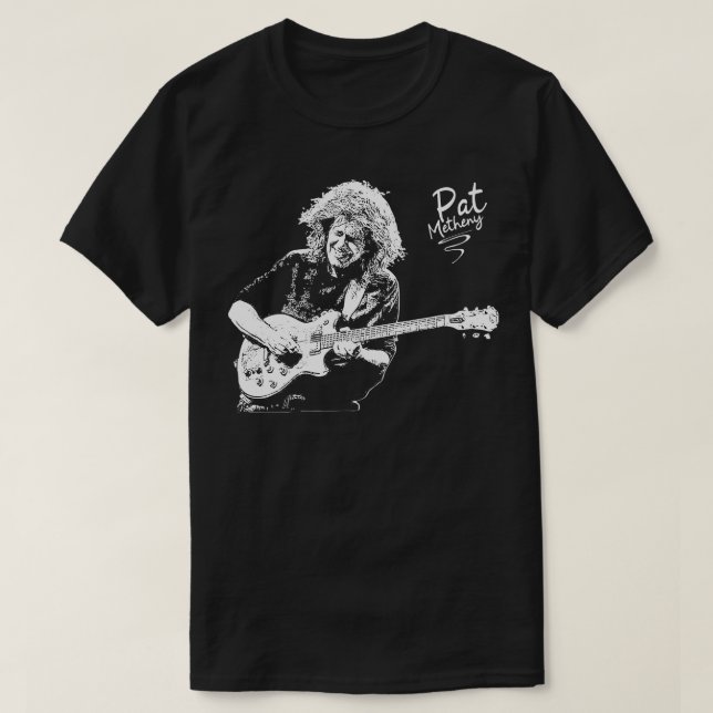 pat metheny white T-Shirt (Design Front)