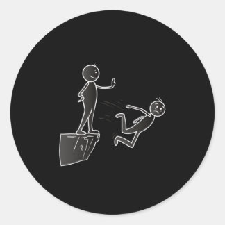 Pat On The Back Classic Round Sticker