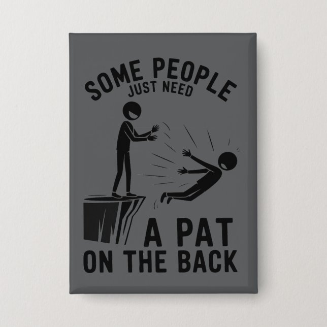 Pat On The Back Funny Adult Sarcastic  (Front)