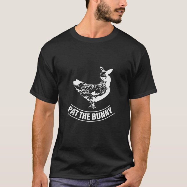 Pat The Bunny Chicken Funny Apparel Tank Top (Front)