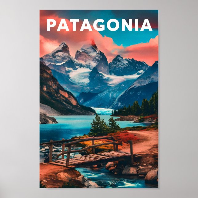 Patagonia Argentina Famous Travel Place Poster (Front)