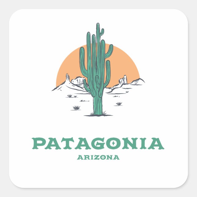 Patagonia - Arizona Square Sticker (Front)