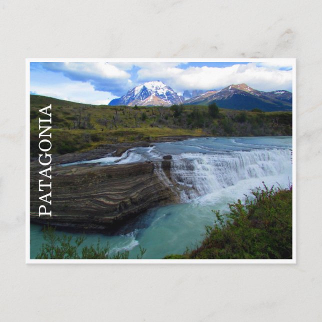 patagonia falls postcard (Front)