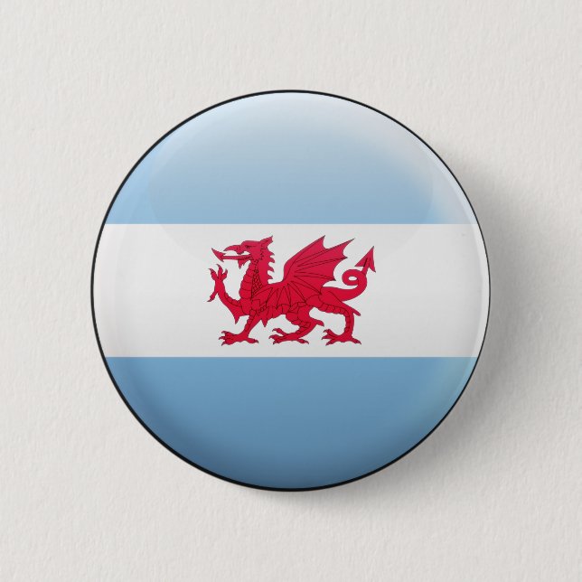Patagonia Flag 6 Cm Round Badge (Front)