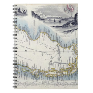 Patagonia, from a Series of World Maps published b Spiral Notebook