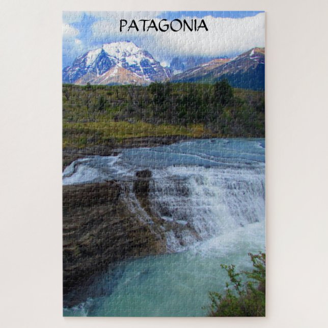 patagonia waterfall jigsaw puzzle (Vertical)