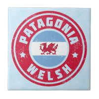 Patagonia Welsh Flag Ceramic Tile