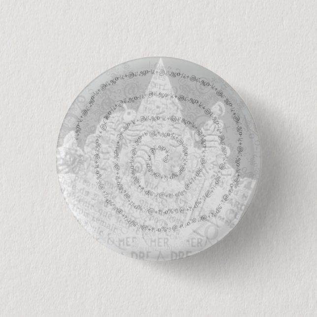 Patanihilism Gidouille Spiral Pin: Button  (Front)