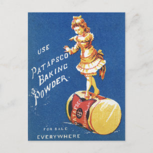 Patapsco Baking Powder vintage ad Postcard