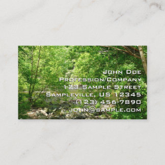 Patapsco River View Maryland Nature Photography Business Card