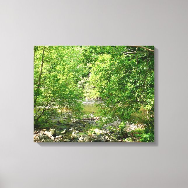 Patapsco River View Maryland Nature Photography Canvas Print (Front)