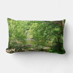 Patapsco River View Maryland Nature Photography Lumbar Cushion