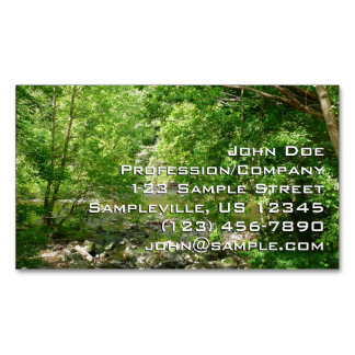 Patapsco River View Maryland Nature Photography Magnetic Business Card
