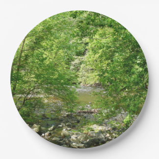 Patapsco River View Maryland Nature Photography Paper Plate