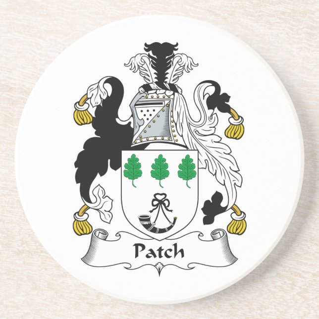 Patch Family Crest Coaster (Front)
