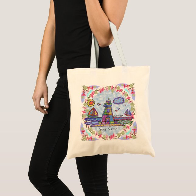 Patch Lighthouse custom tote bag  (Front (Product))