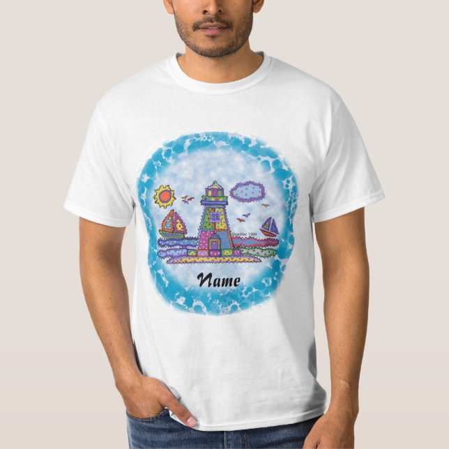 Patch lighthouse  t-shirt (Front)