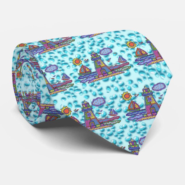 Patch lighthouse  tie (Rolled)