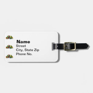 Patch of Pansies Luggage Tag