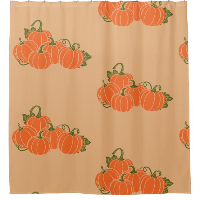 Patch of Pumpkins Shower Curtain (Front)