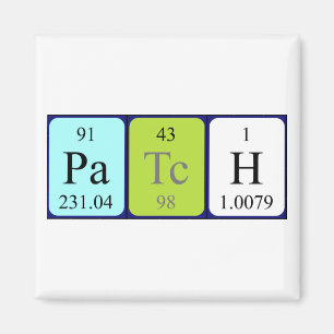 Patch periodic table name magnet
