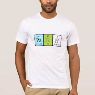 Patch periodic table name shirt