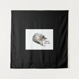 PATCH THE CAT AND HER KITTEN  TAPESTRY