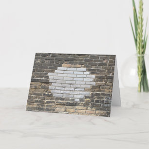 Patched Brick Wall Card