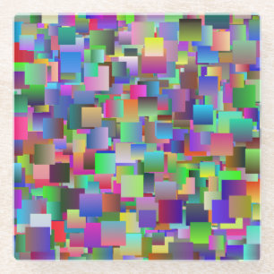 Patches Glass Coaster