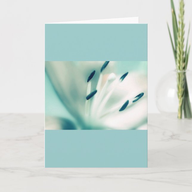 Patchouli Lily, flower, template greeting cards (Front)
