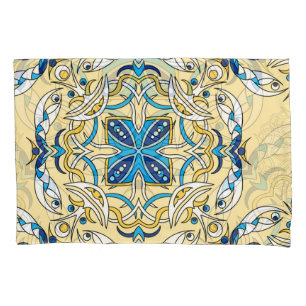 Patchwork Arabic Floral Vintage Texture Pillowcase