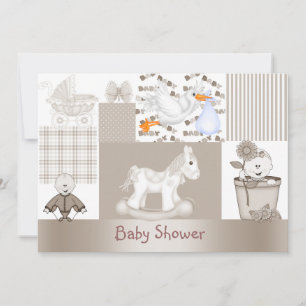PATCHWORK BABY SHOWER INVITATION