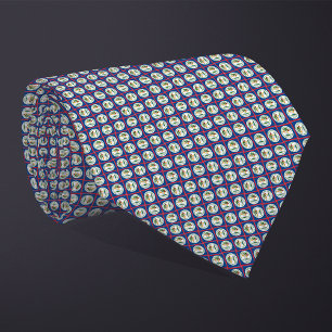 Patchwork Belise Flag Pattern Tie