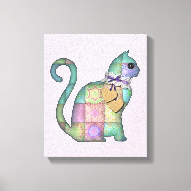 patchwork cat canvas (Front)