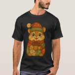 Patchwork Christmas Hamster Winter Holiday Xmas An T-Shirt<br><div class="desc">Patchwork Christmas Hamster Winter Holiday Xmas Animal</div>