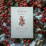 Patchwork Christmas Tree Preppy Invitation<br><div class="desc">Celebrate the holidays with preppy charm and cosy handmade flair. This festive design features a patchwork Christmas tree made of quilted patterns, snowflakes, and a Santa hat — blending nostalgia with modern holiday style. Perfect for Christmas parties, family gatherings, or festive soirées with a touch of homespun warmth. Easily customise...</div>
