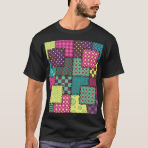 Patchwork: Diverse Patterns Background T-Shirt