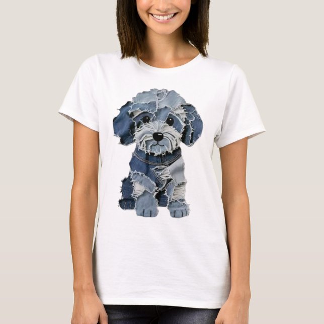 Patchwork Dog T-Shirt (Front)
